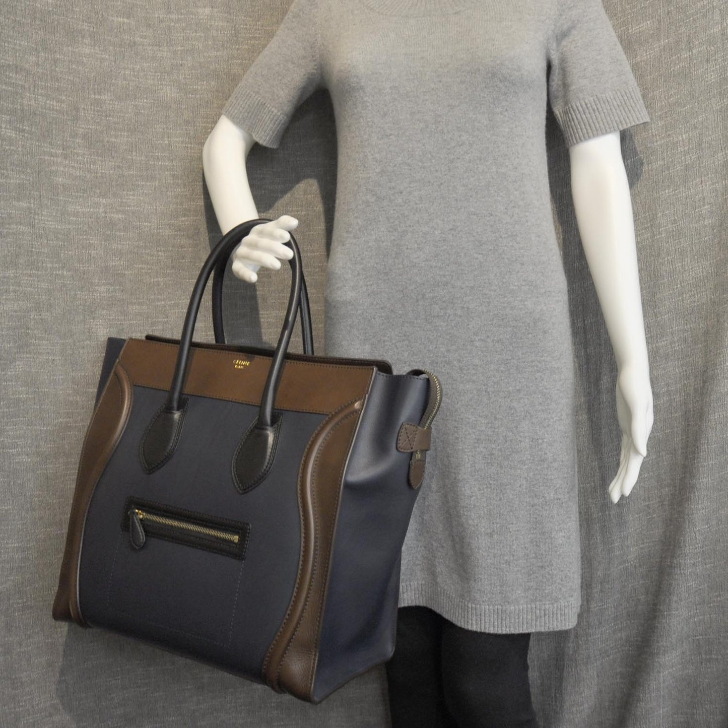 Smooth Calfskin Medium Tri-Color Luggage