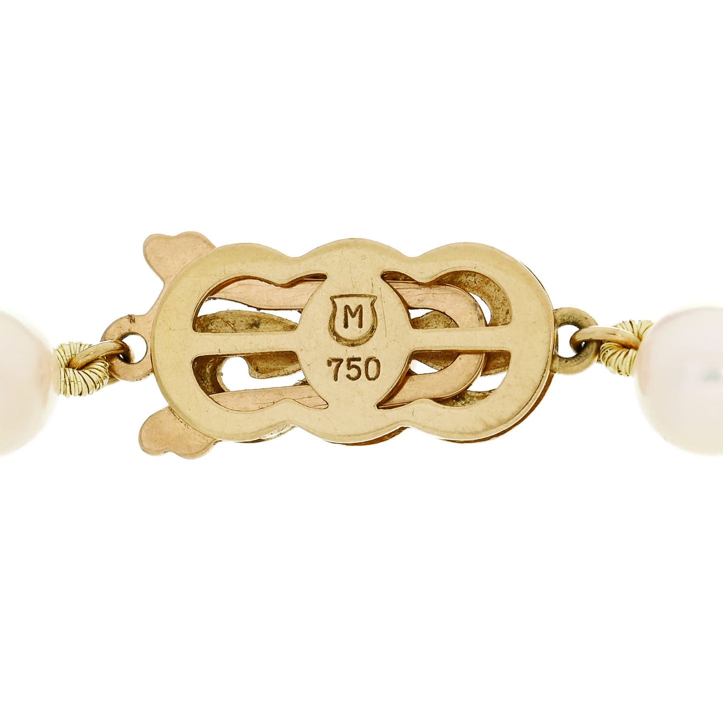 18K Yellow Gold Akoya Cultured Pearl 6-6.5mm Strand Bracelet