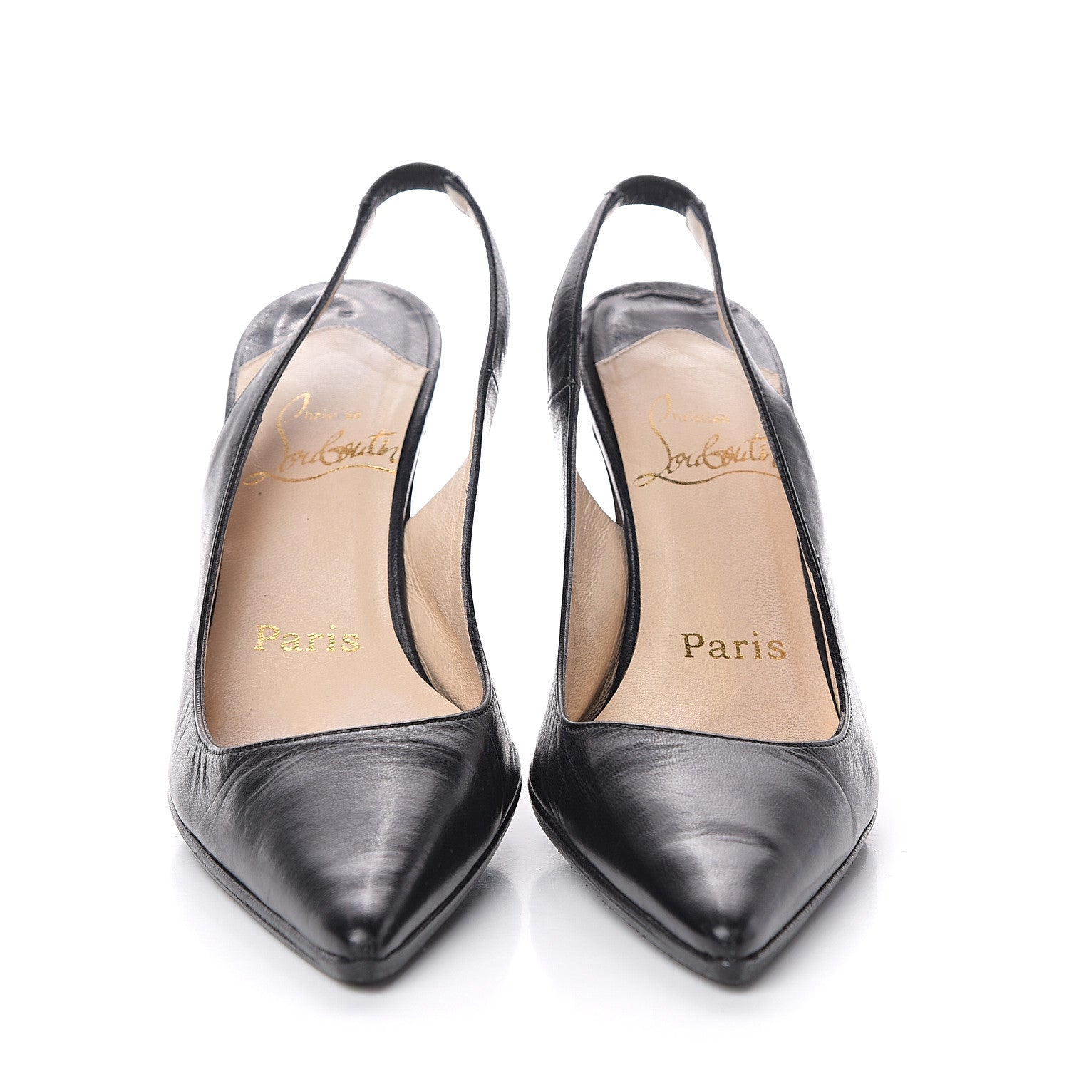 Christian Louboutin Nappa 80 Slingback Pumps 35 Black 2 of 7