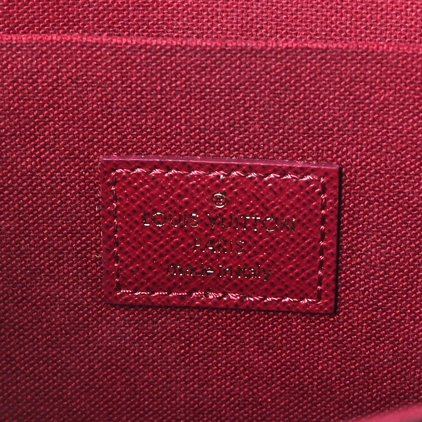 Monogram Pochette Felicie Chain Wallet Fuchsia
