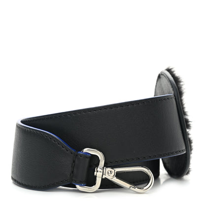 Fendi Vitello Dolce Mink Fur Karlito Inlay Strap You Black Multicolor 1 of 4