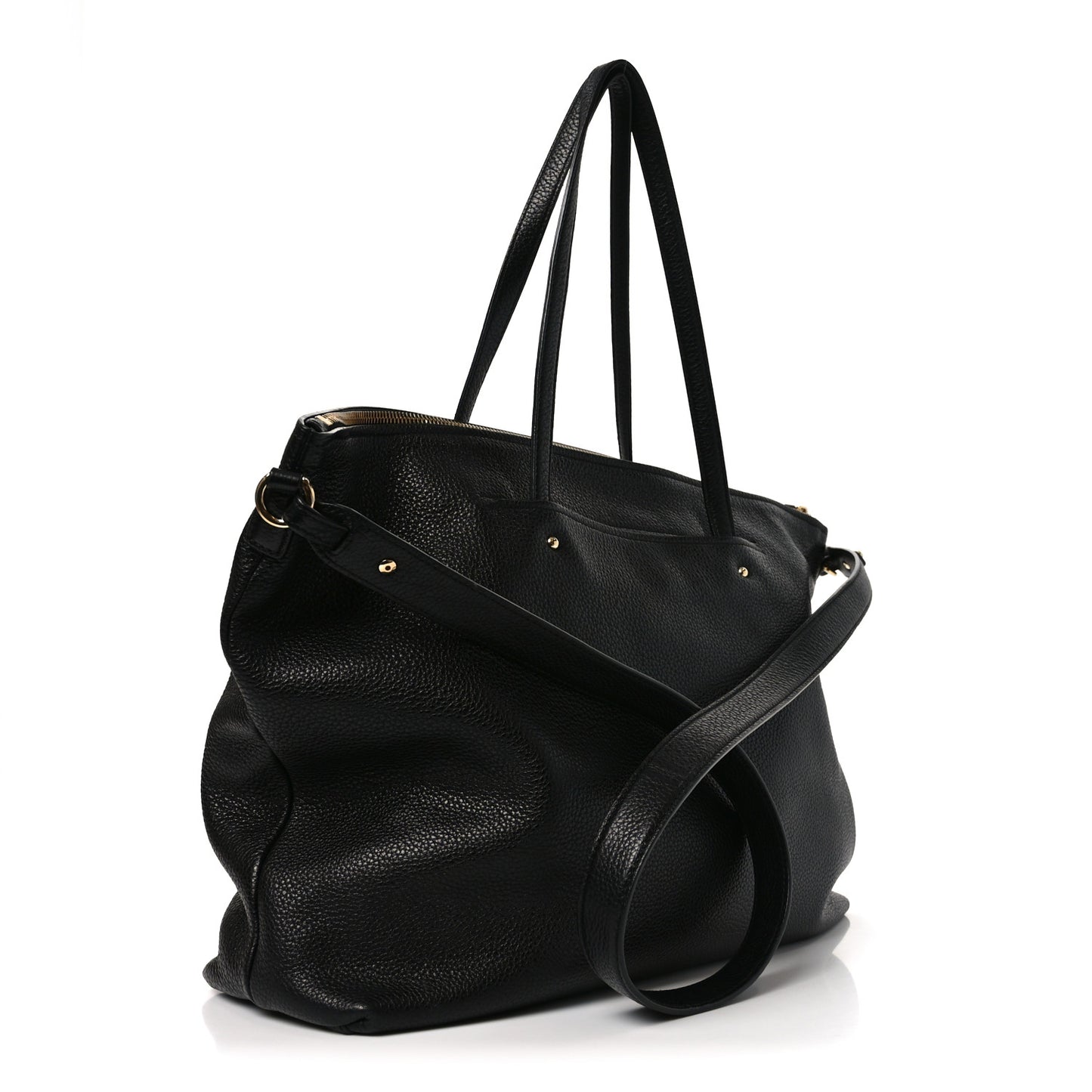 Calfskin Large Mika Tote Black