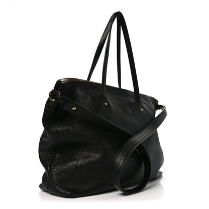 Salvatore Ferragamo Calfskin Large Mika Tote Black 3 of 10