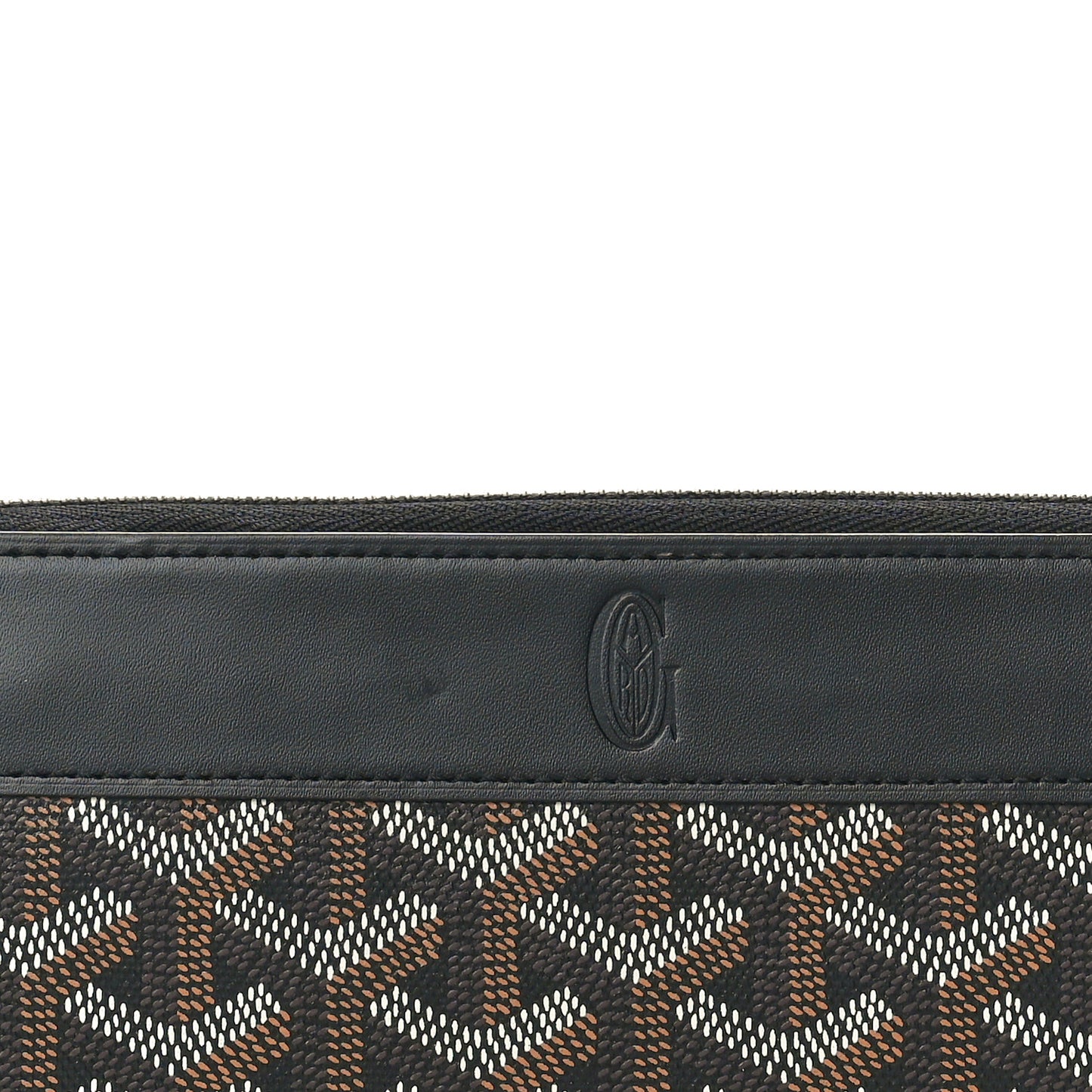 Goyardine Matignon Zip Around GM Wallet Black