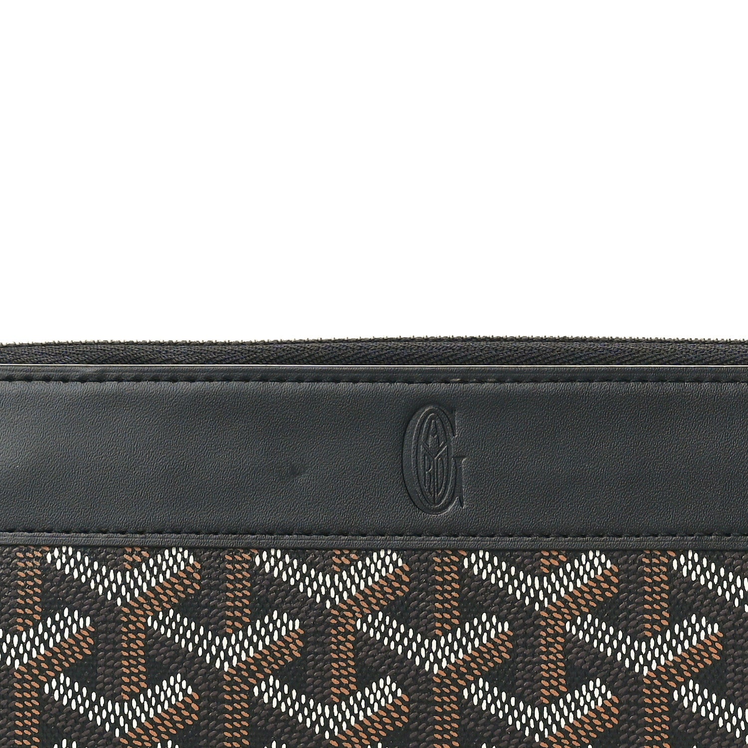 Goyard Goyardine Matignon Zip Around GM Wallet Black 7 of 8