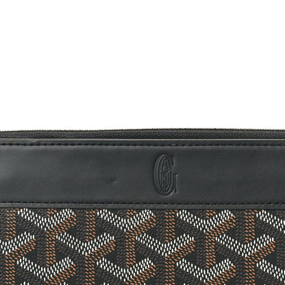 Goyard Goyardine Matignon Zip Around GM Wallet Black 7 of 8