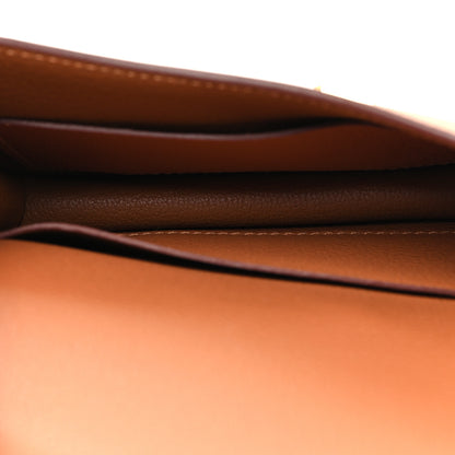 Hermes Evercolor Bi-Color Constance Slim Wallet Gold Vert Fizz 5 of 9