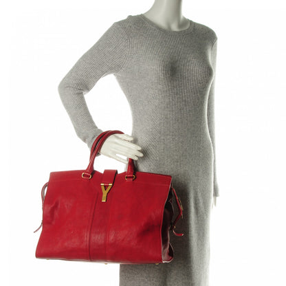 Saint Laurent Sheepskin Large Cabas ChYc Red 2 of 12