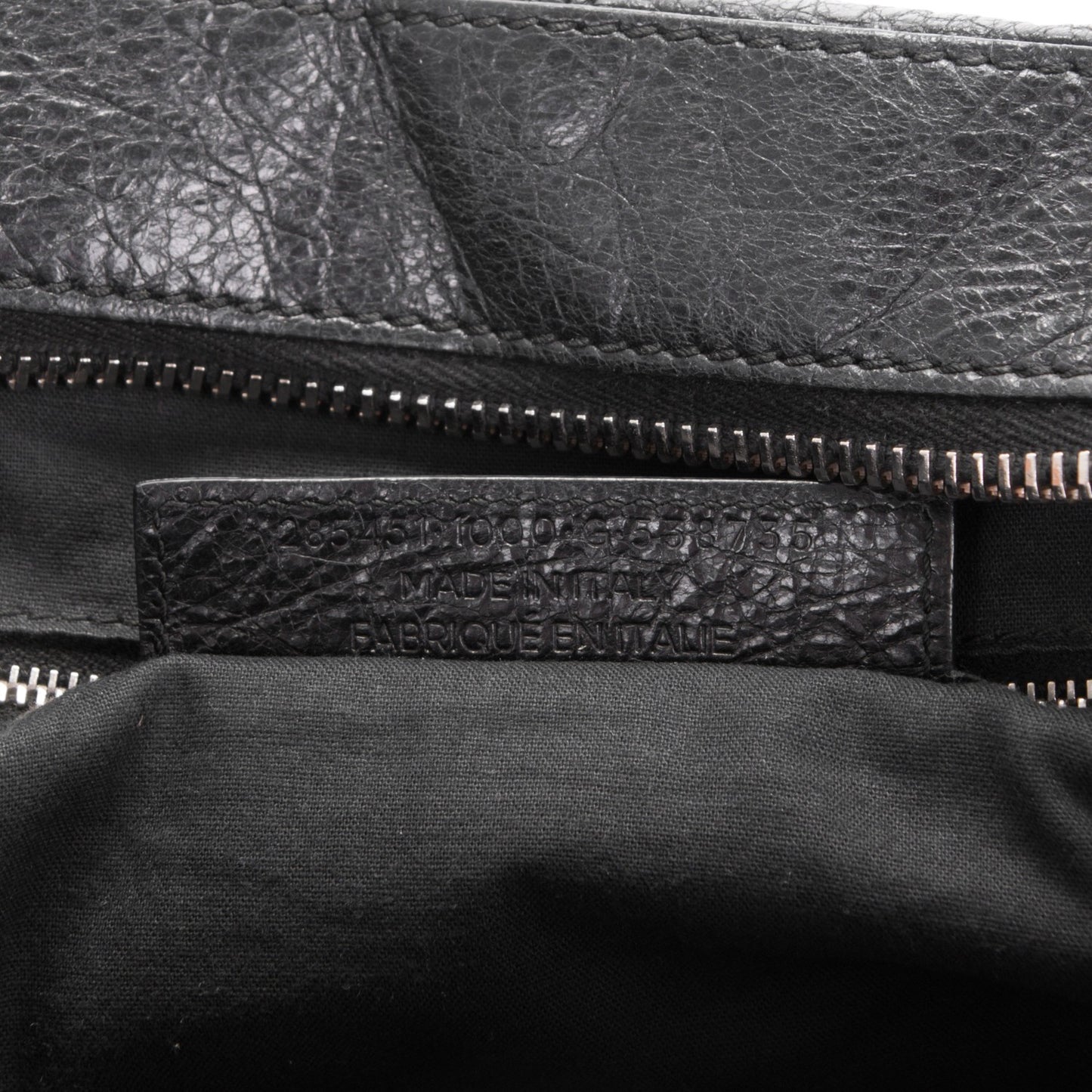 Agneau Giant 12 Silver Hardware Work Black
