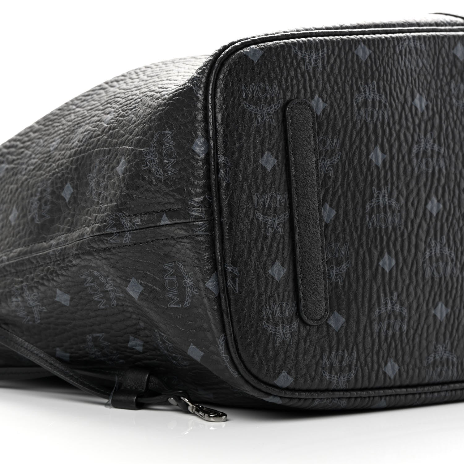 MCM Visetos Large Liz Reversible Shopper Tote Black 12 of 13