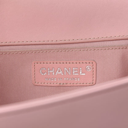 Chanel Lambskin Quilted Medium Boy Flap Light Pink 15 of 17