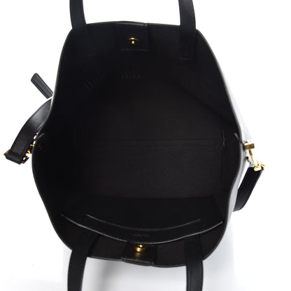 Tom Ford Calfskin Perforated Mini Logo Tote Black 5 of 6