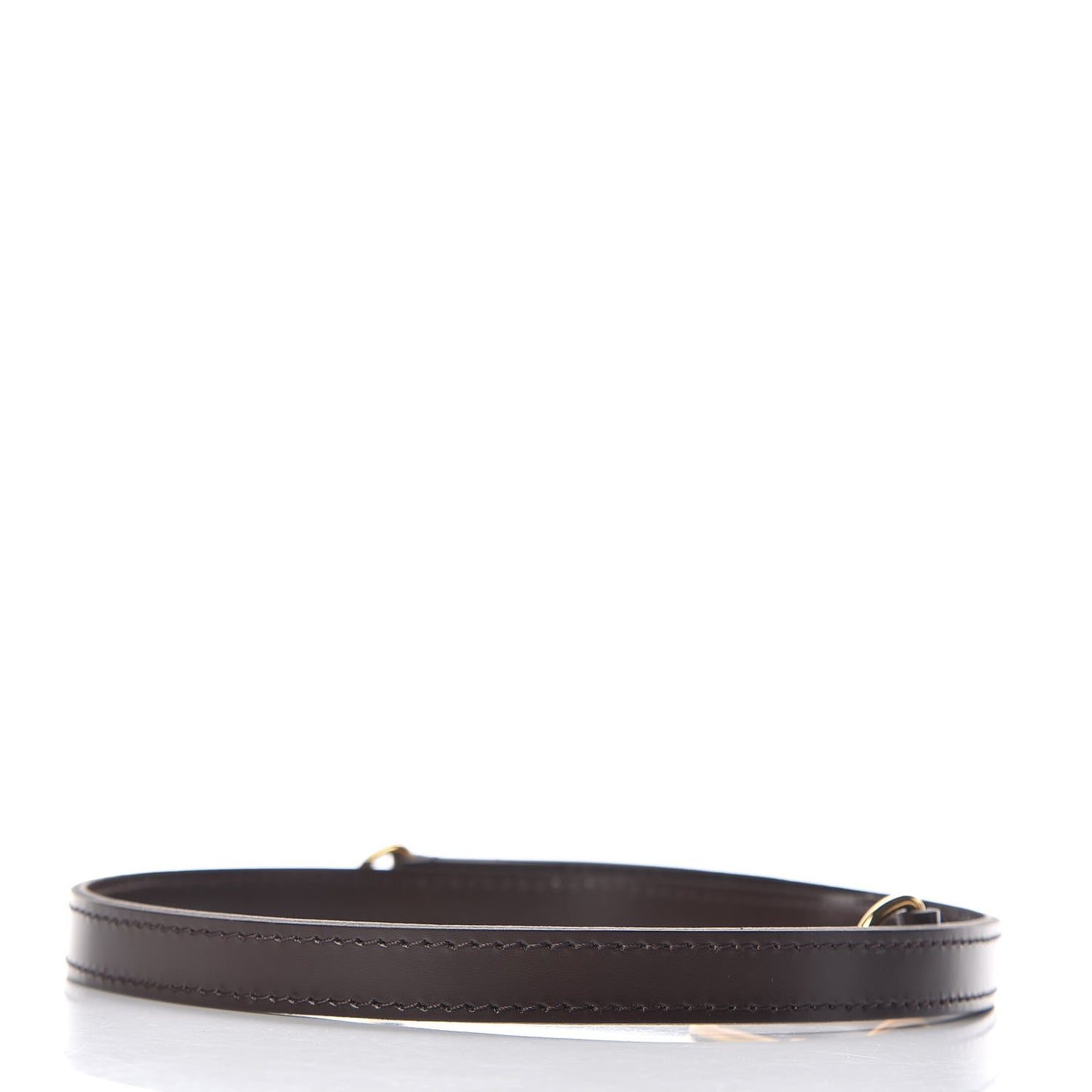 Calfskin 20mm Short Shoulder Strap Brown