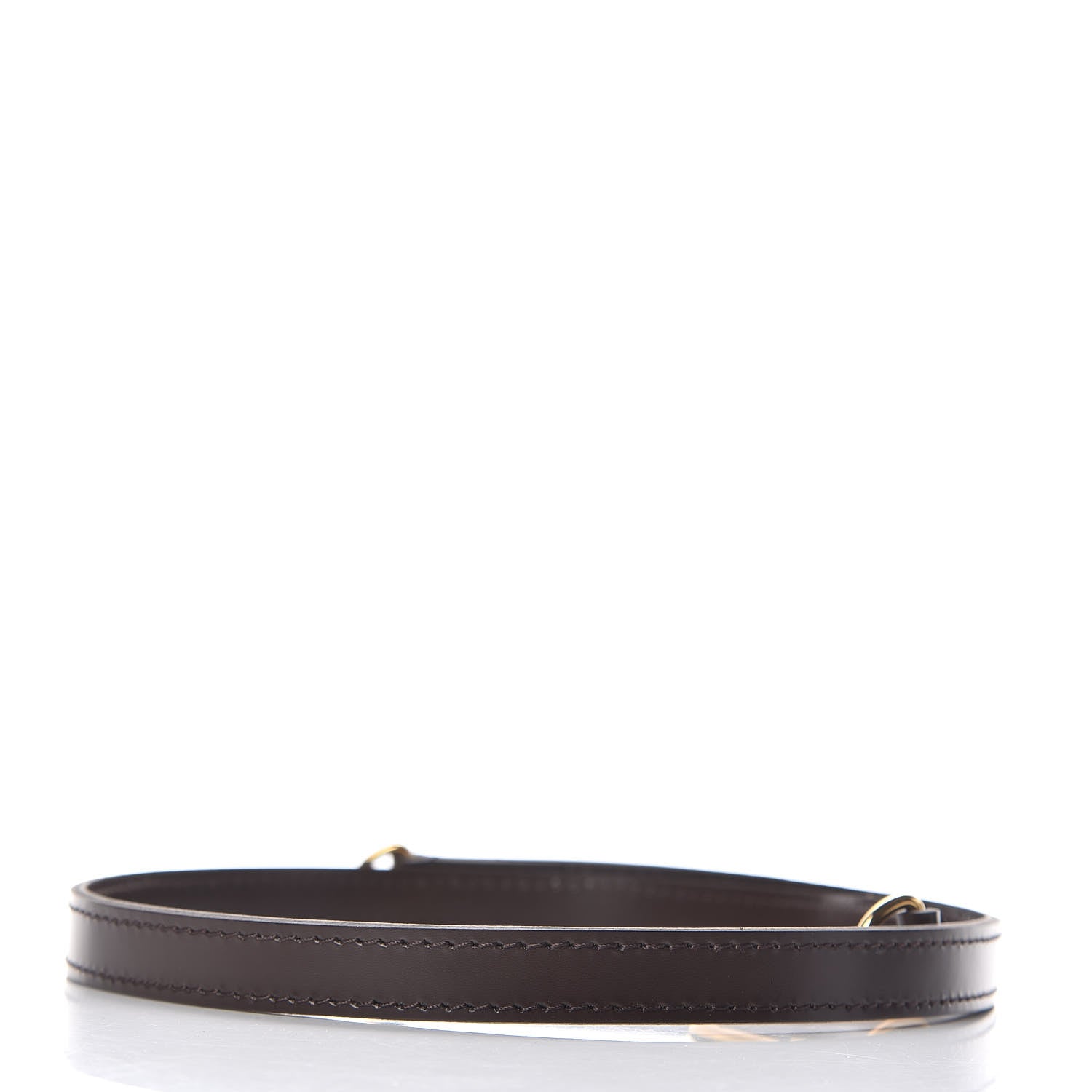 Louis Vuitton Calfskin 20mm Short Shoulder Strap Brown 2 of 3