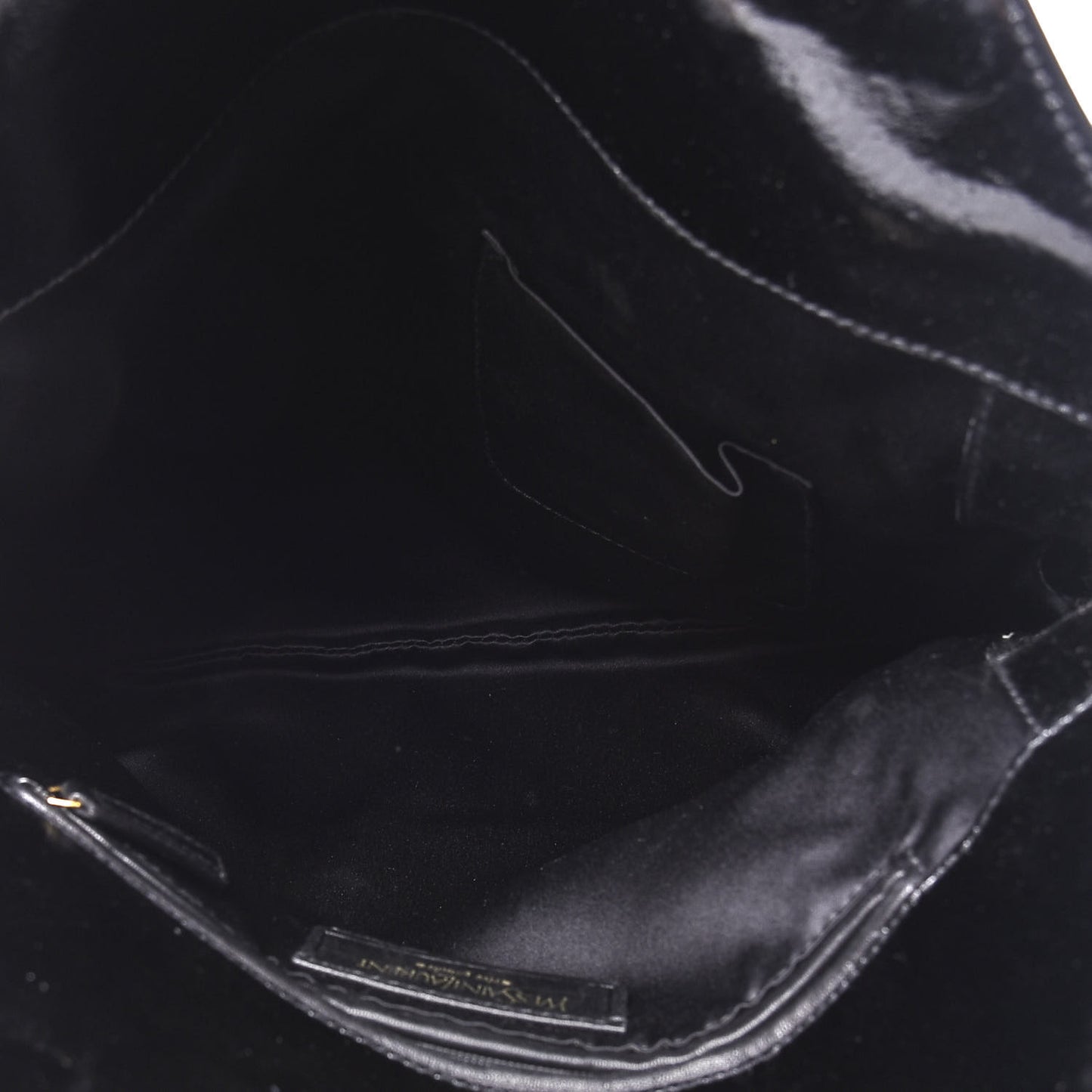 Patent Crocodile Embossed Tribute Tote Black