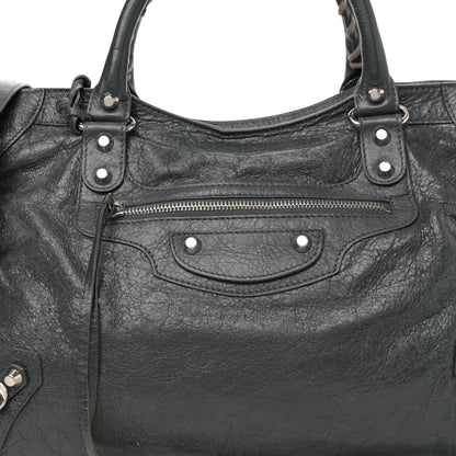 Balenciaga Agneau Classic Silver Hardware City Gris Fossile 9 of 11