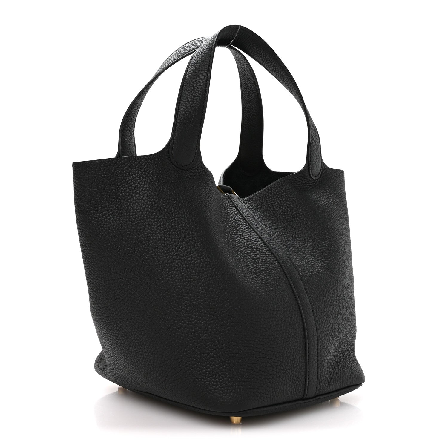 Hermes Taurillon Clemence Picotin Lock 22 MM Black 3 of 13
