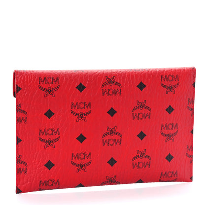 MCM Visetos Envelope Clutch Red 3 of 8
