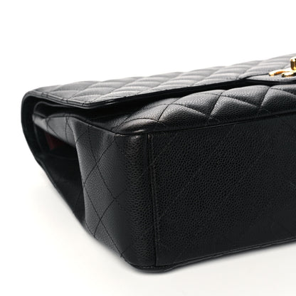 Chanel Caviar Quilted Maxi Double Flap Black 9 of 15