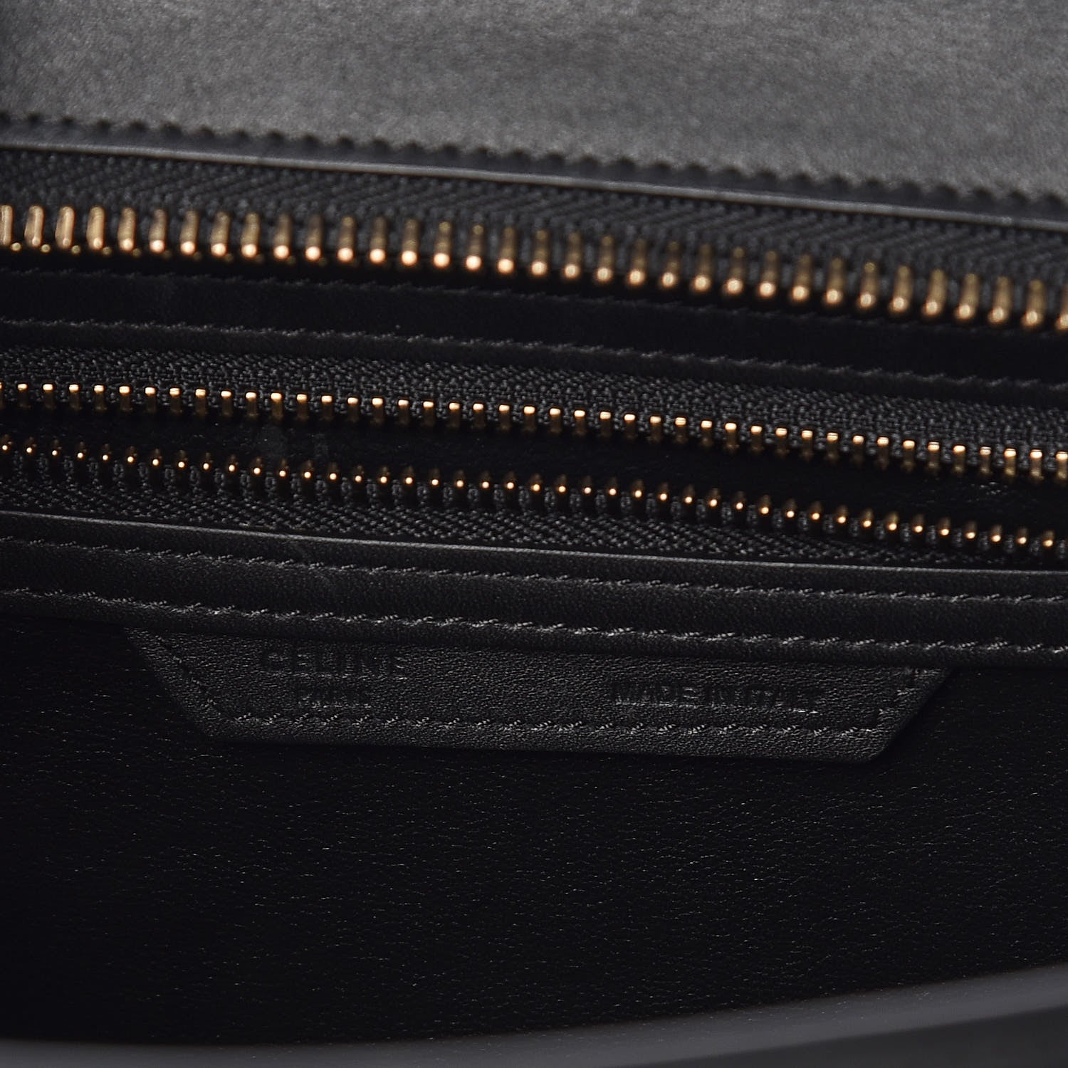 Celine Smooth Calfskin Micro Luggage Black 8 of 11