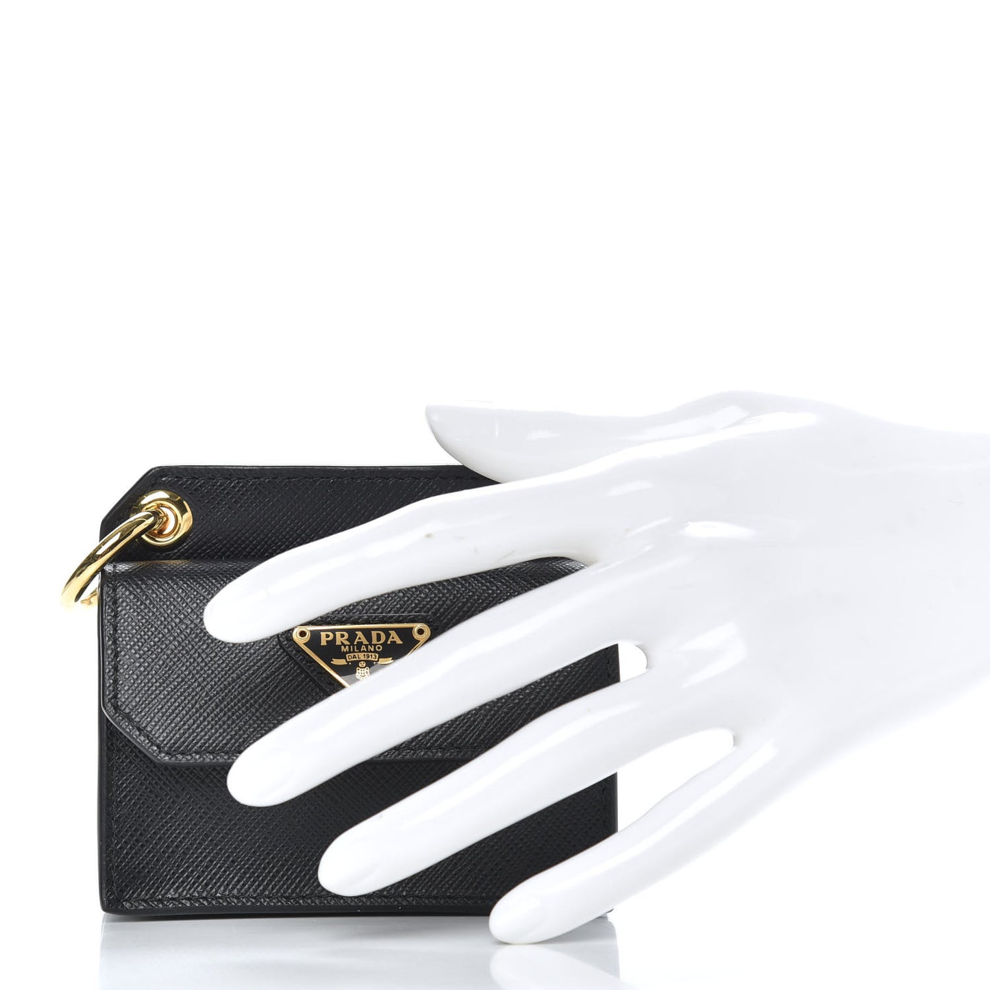 Saffiano Metal Coin Purse Black