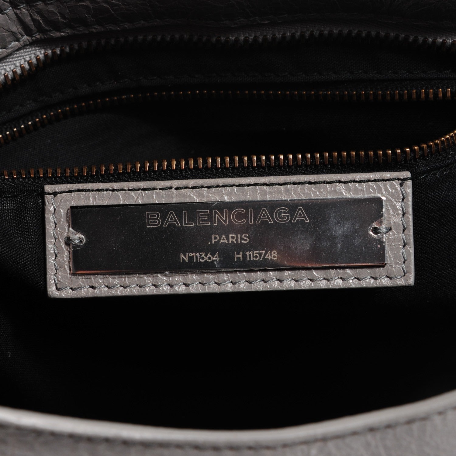 Balenciaga Agneau Classic Hardware City Gris Pyrite 9 of 12