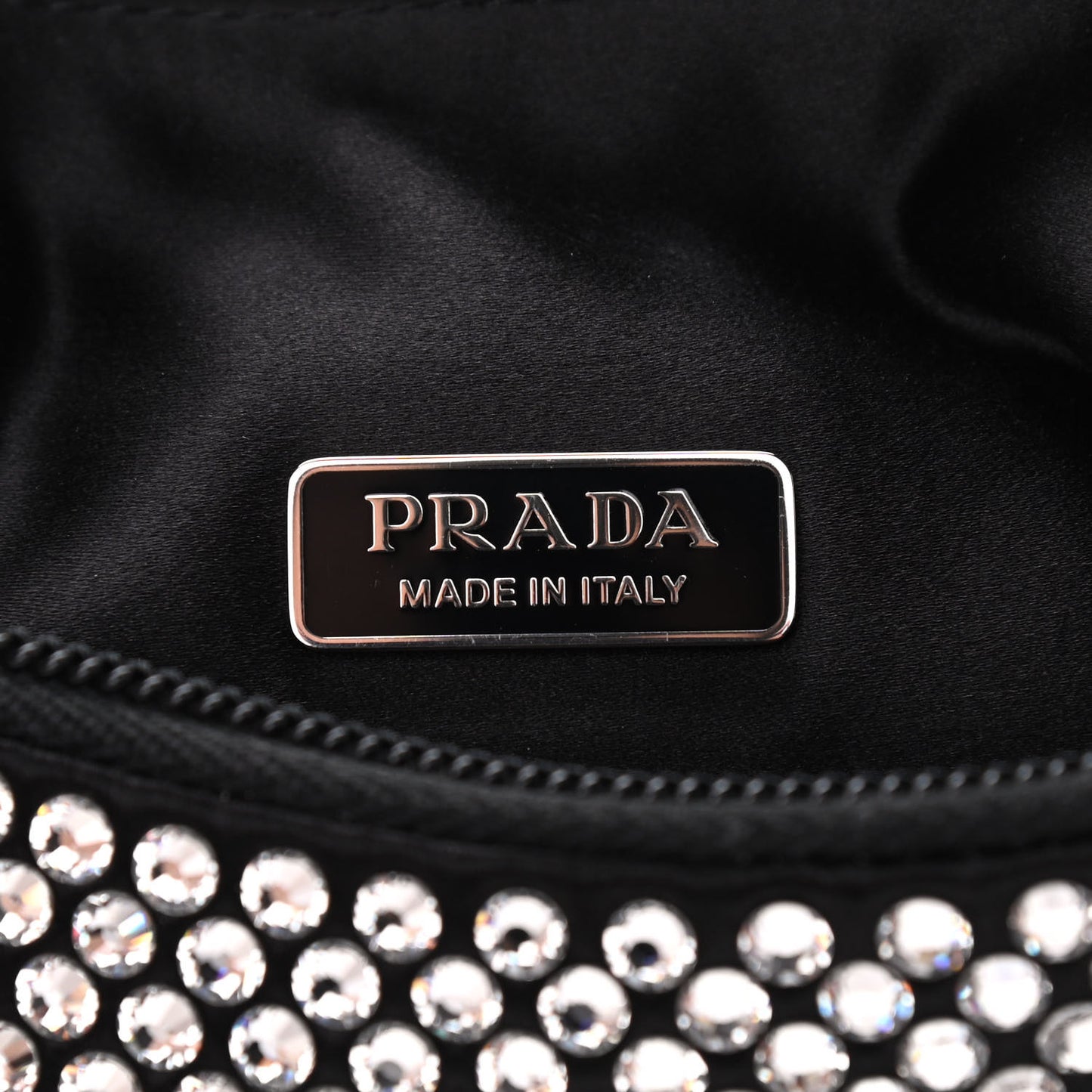 Satin Crystal Mini Re-Edition 2000 Bag Cristal