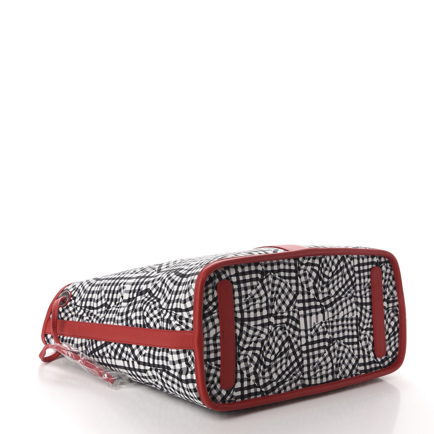 MCM Visetos Medium Liz Reversible Shopper Tote Black Red 11 of 15