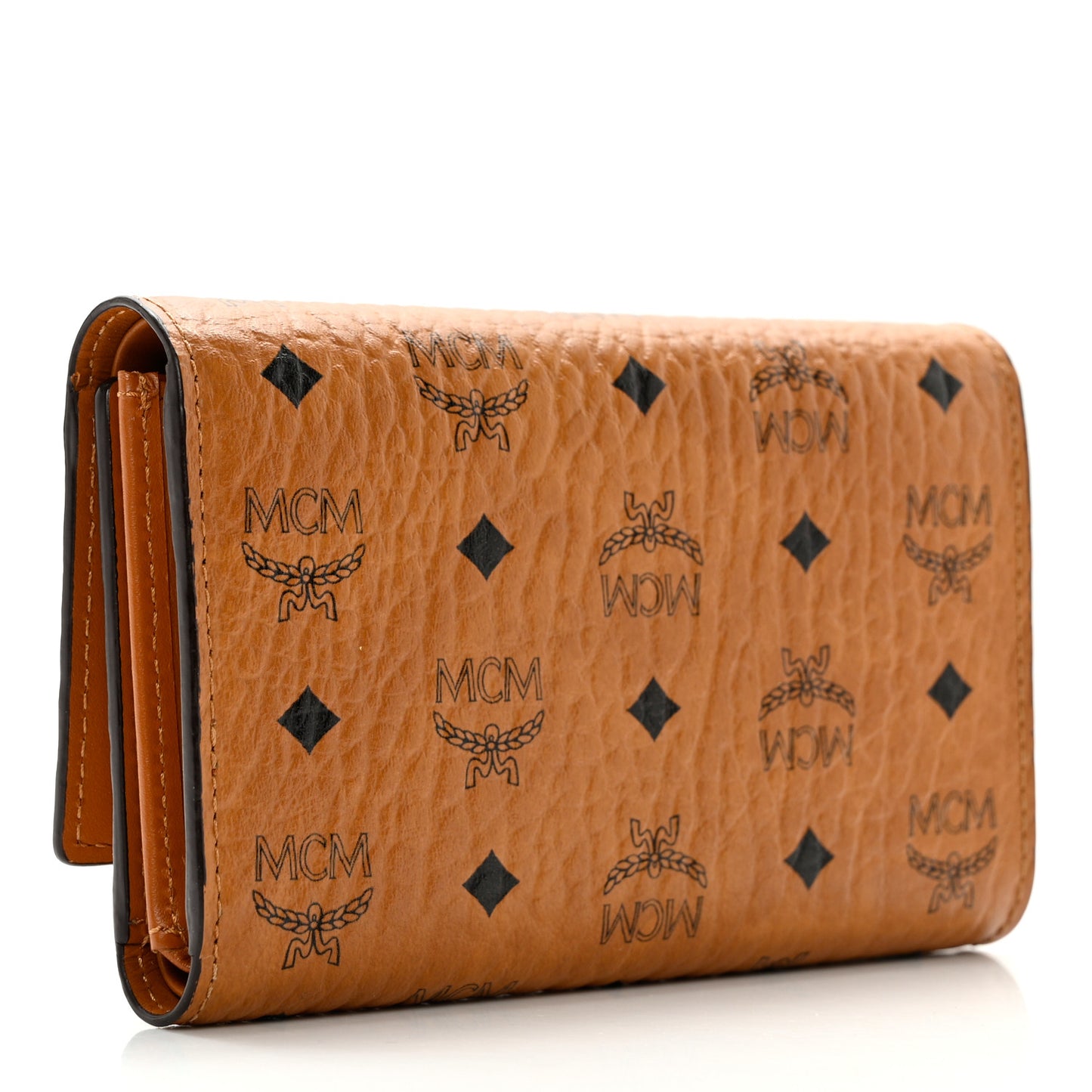 Visetos Tri-Fold Wallet Cognac