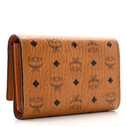 MCM Visetos Tri-Fold Wallet Cognac 3 of 9