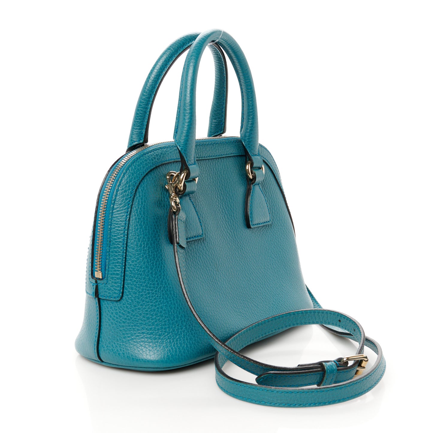 Dollar Calfskin Small GG Charm Dome Bag Cobalt