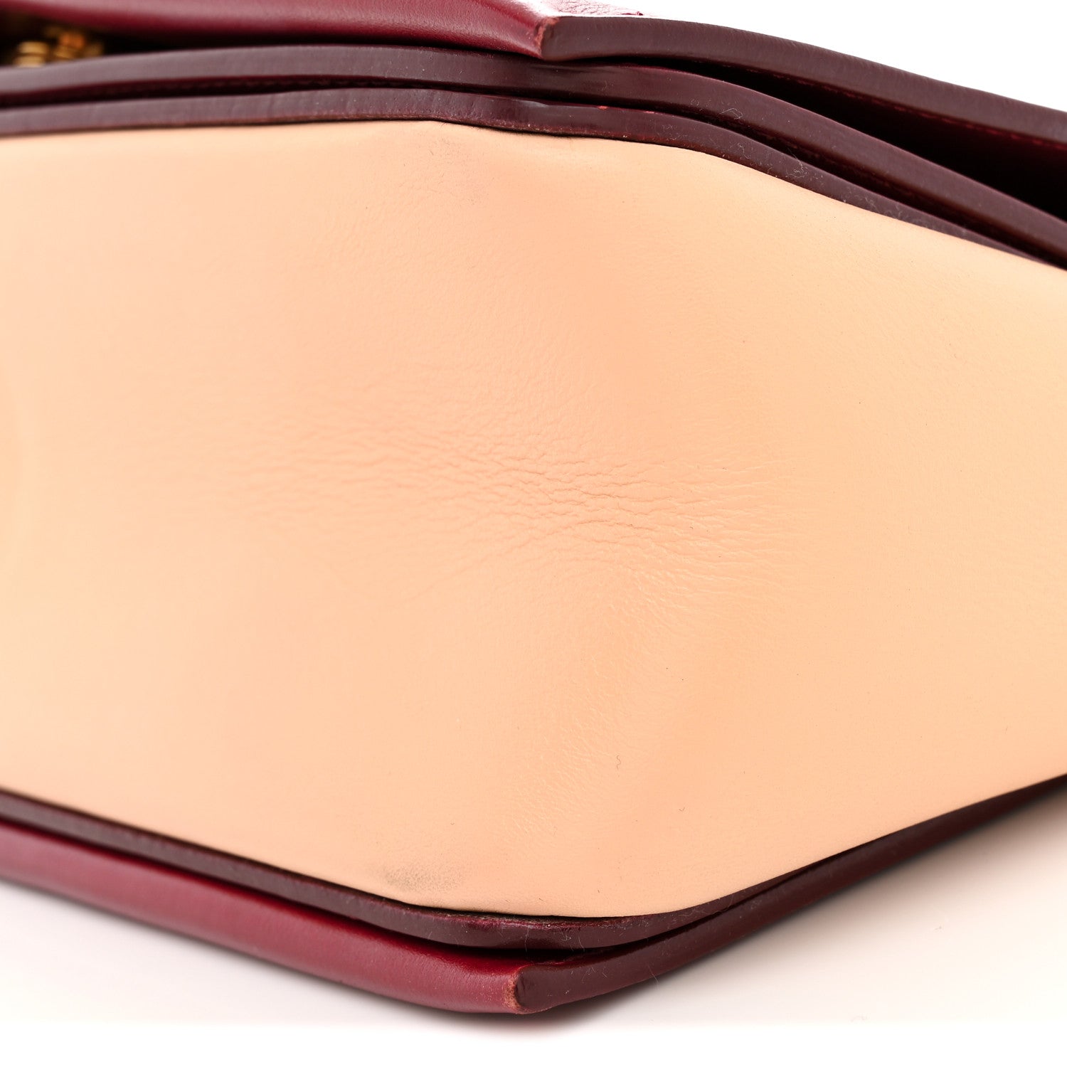 Celine Shiny Smooth Calfskin Medium Frame Shoulder Bag Ruby Nude 10 of 13