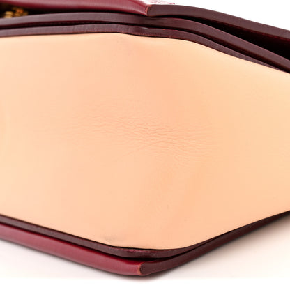 Celine Shiny Smooth Calfskin Medium Frame Shoulder Bag Ruby Nude 10 of 13