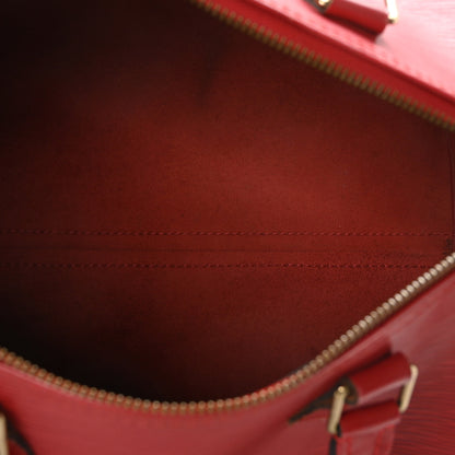 Louis Vuitton Epi Speedy 30 Castillan Red 5 of 13
