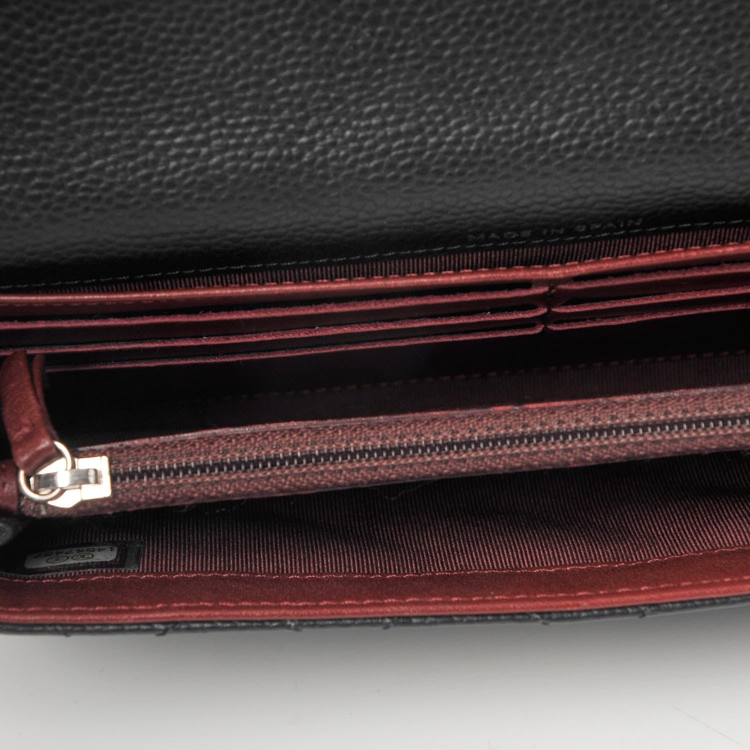 Chanel Caviar Quilted Large Gusset Flap Wallet Black 9 of 9