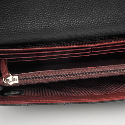 Chanel Caviar Quilted Large Gusset Flap Wallet Black 9 of 9