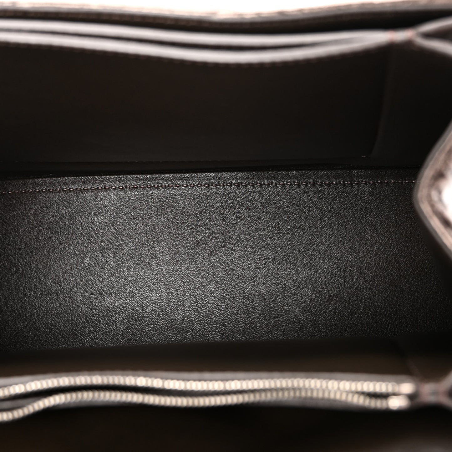 Metallic Crushed Calfskin Quilted Medium Crush Chain Bag Dark Bronze