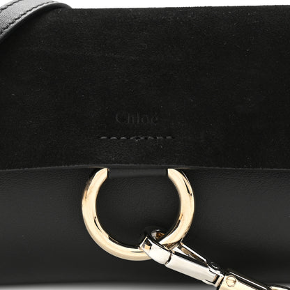 Chloe Suede Calfskin Small Faye Shoulder Bag Black 8 of 11