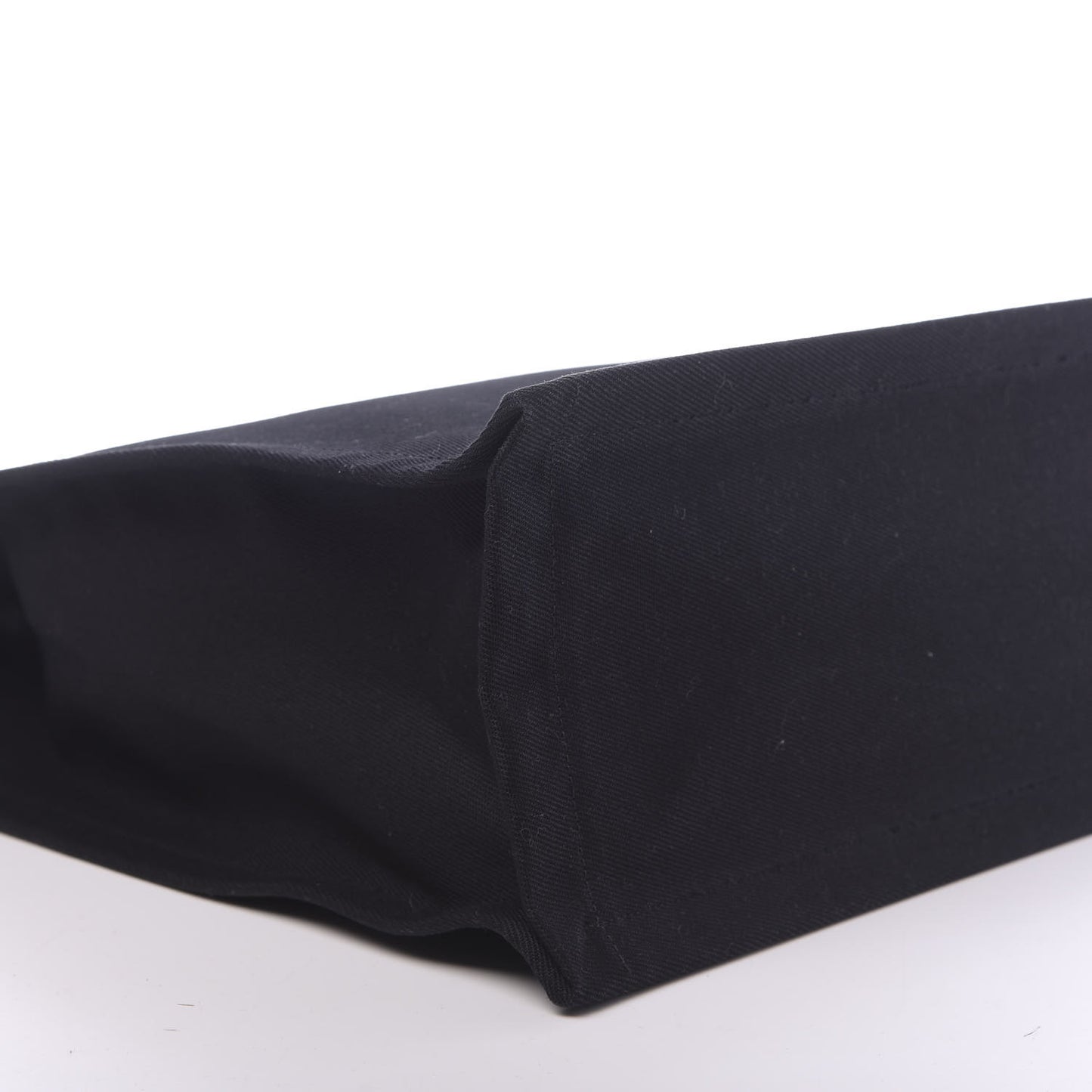 Canvas Calfskin Rive Gauche North South Noe Tote Black White