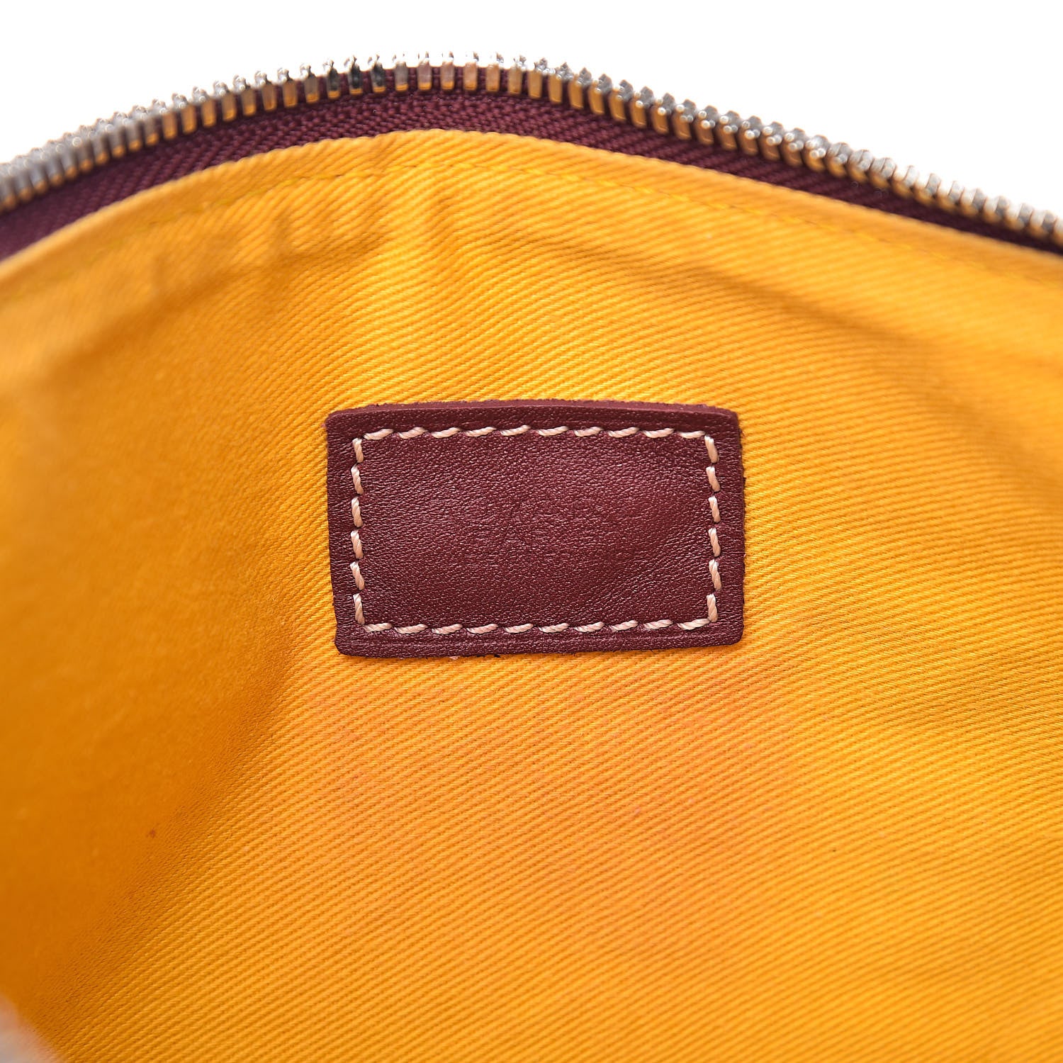 Goyard Goyardine Senat Pochette MM Burgundy 6 of 8