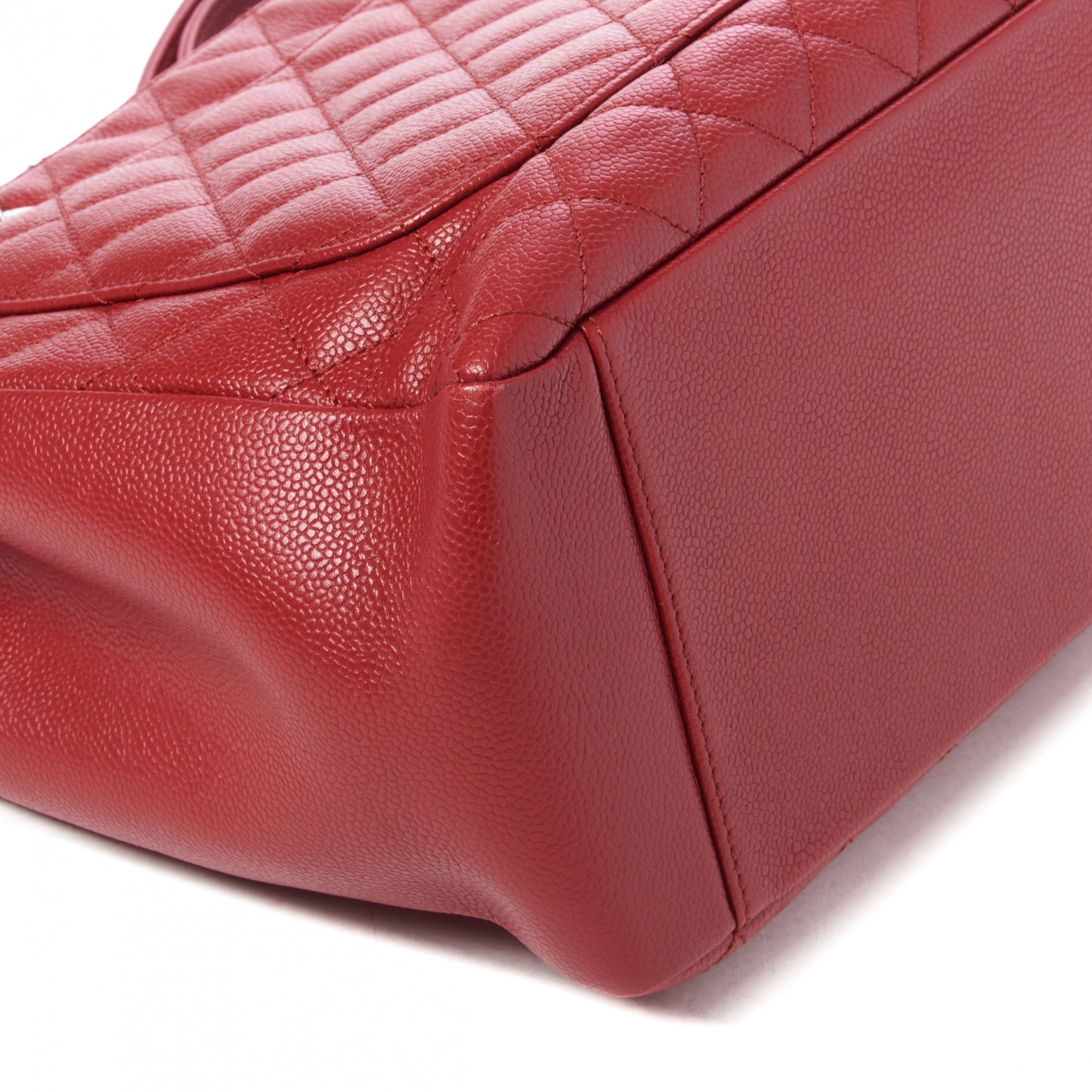 Caviar Quilted Grand Shopping Tote GST Red