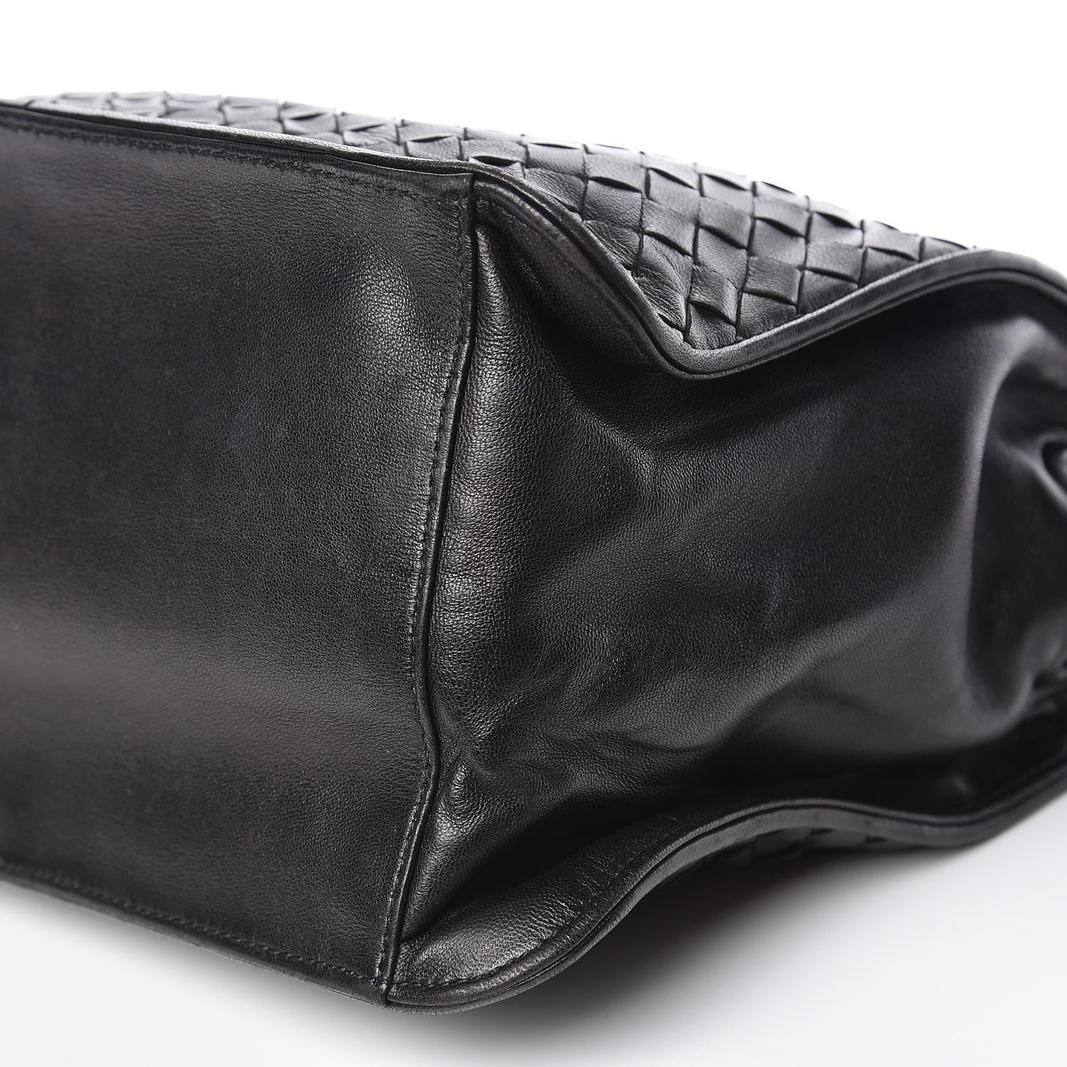 Bottega Veneta Nappa Intrecciato Shoulder Bag Black 12 of 12
