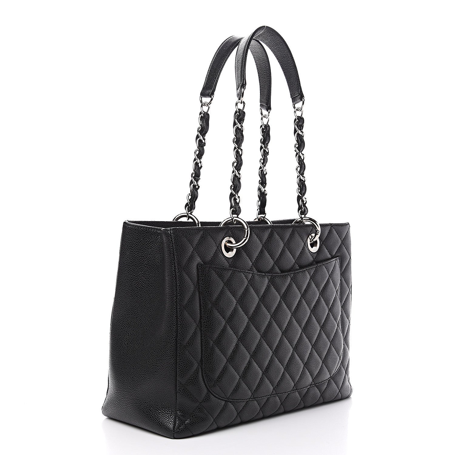 Chanel Caviar Quilted Grand Shopping Tote GST Black 2 of 10