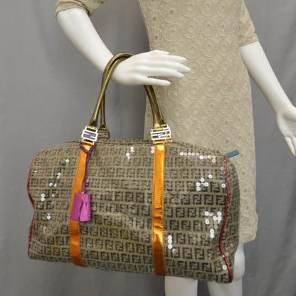 Fendi Sequin Patent Forever Boston 2 of 11