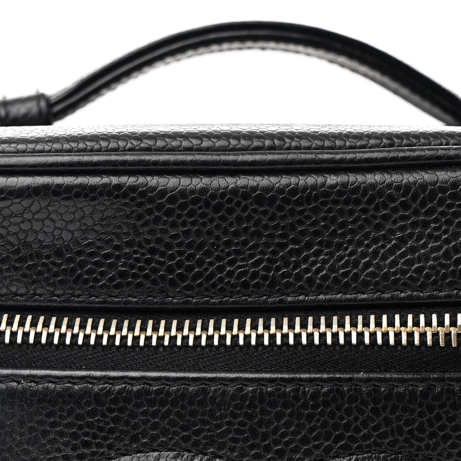 Chanel Caviar Vanity Cosmetic Case Black 9 of 11
