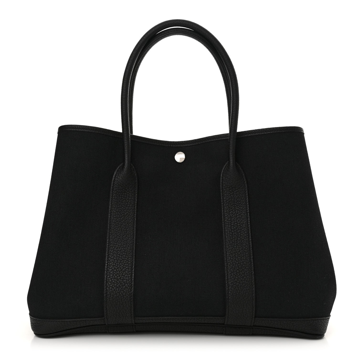 Hermes Toile Militaire Negonda Verso Garden Party Tote 36 MM  Black Rouge H 1 of 9