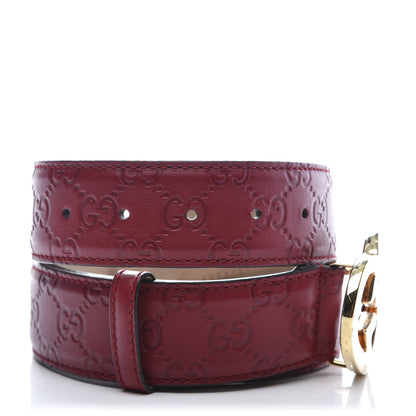 Gucci Guccissima Lovely Heart GG Belt 90 36 Peonia Flower 3 of 7