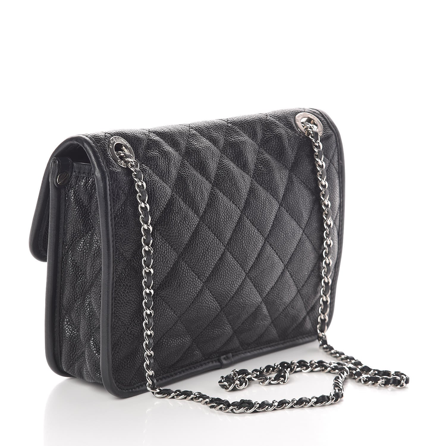 Chanel Caviar Quilted Mini French Riviera Flap Black 3 of 9