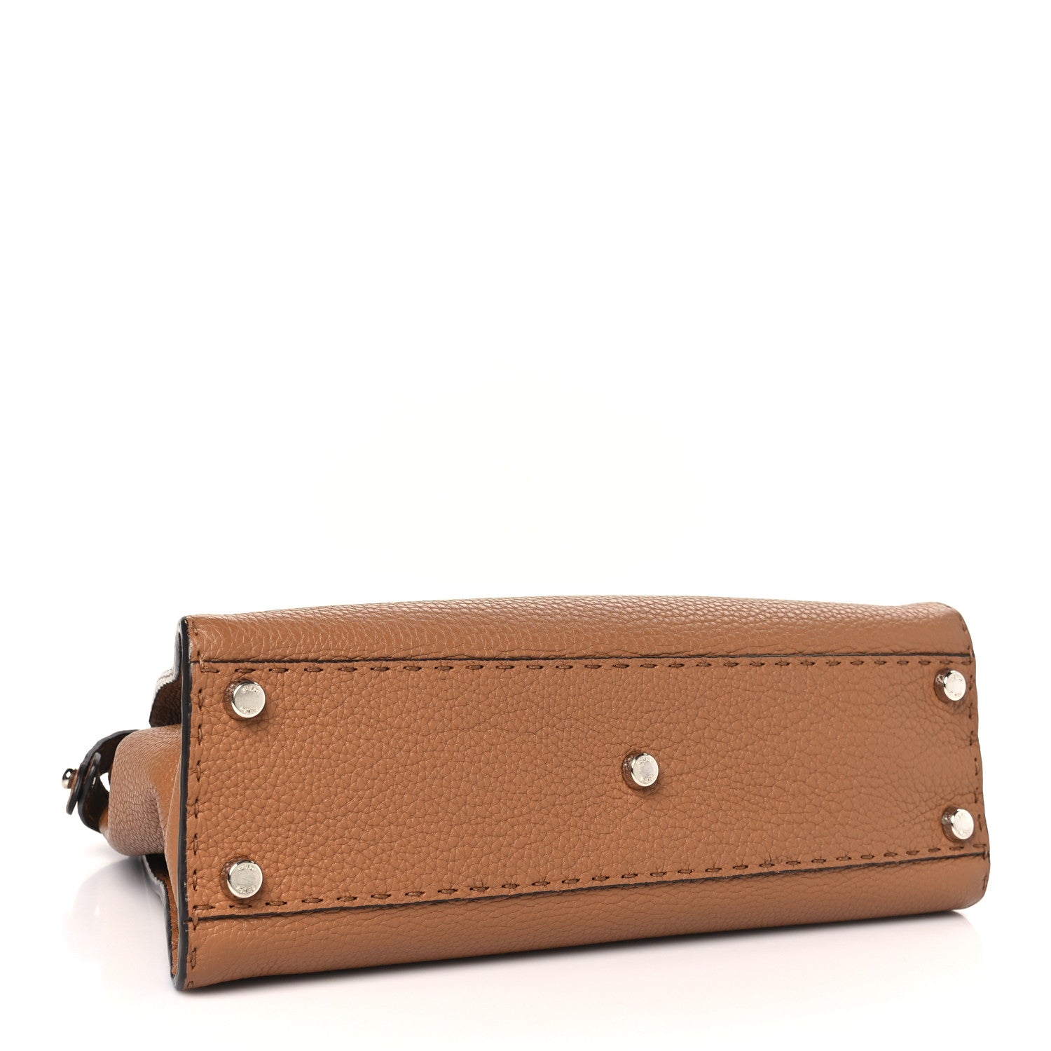 Fendi Cuoio Romano Selleria Bi-Color Medium Peekaboo Iconic Satchel Mou Deserto 4 of 11