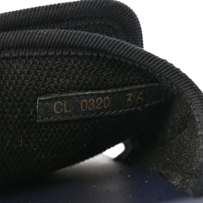 Christian Dior Technical Stretch Fabric Camouflage Dio(r)evolution Slide Sandals 36 Deep Blue 9 of 9
